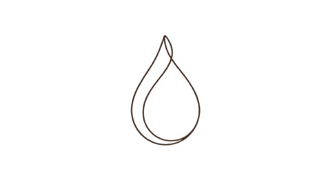 Hand-drawn droplet illustration